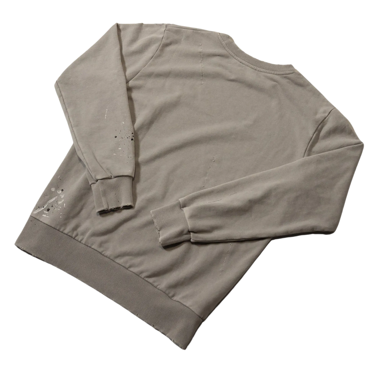 Grey Varsity Crewneck back