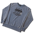 Blue Varsity Crewneck front